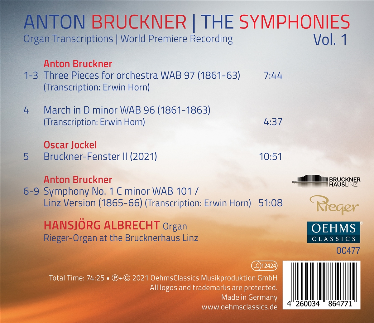 OehmsClassics: Hansjörg Albrecht: Anton Bruckner: The Symphonies ...